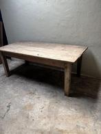 Hoffz eettafel 201 x 99 cm landelijk stoer bank mand emmer, Huis en Inrichting, Ophalen of Verzenden, Vijf personen of meer, Rechthoekig