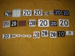 oud emaille huisnummer 20 ook 21 22 23 24 25 26 27 28 29 30, Antiek en Kunst, Antiek | Emaille, Ophalen of Verzenden