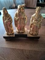 3  Fu Lu Shou  chinese koperen geluks goden, Ophalen, Zo goed als nieuw