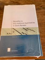 Remedies to informational asymmetries in stock markets,, Nieuw, Ophalen of Verzenden, Geld en Beleggen, P.-J. Engelen