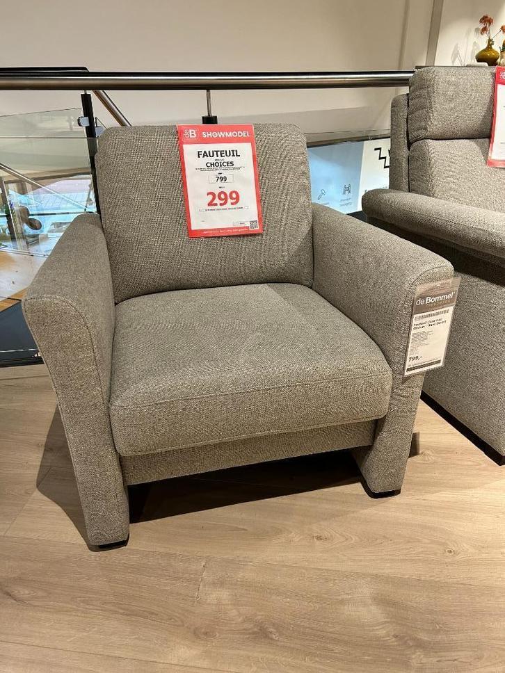 Choices fauteuil lage rug, Huis en Inrichting, Fauteuils, Zo goed als nieuw, Stof, 75 tot 100 cm, 75 tot 100 cm, Ophalen