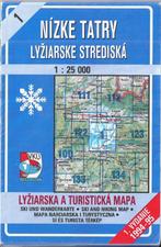 Pl1104 plattegrond van nizke tatry - slowakije 1994   -- ski, Boeken, Gelezen, Verzenden, Landkaart, 1800 tot 2000