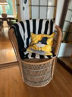 Retro Rotan Stoel, Huis en Inrichting, Fauteuils, Ophalen, Gebruikt, Minder dan 75 cm, Riet of Rotan