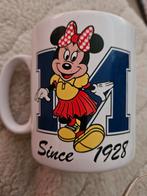 Minnie Mouse Mok letter M - Since 1928, Ophalen of Verzenden, Mickey Mouse, Zo goed als nieuw, Servies