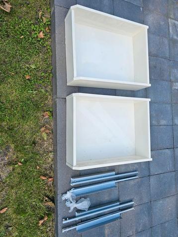 2x Laden met rails voor Ikea pax KOMPLEMENT