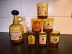Vintage amber glas whisky set, Antiek en Kunst, Antiek | Glas en Kristal, Ophalen