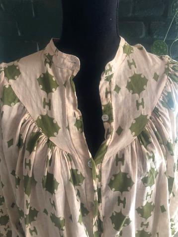 Vintage blouse, katoen, maat 40 beschikbaar voor biedingen