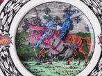 Mooi oud Royal Doulton bord uit Engeland met ridders 27 cm., Antiek en Kunst, Ophalen of Verzenden