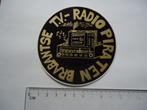 sticker oud TV RADIO Piraat piraten brabant ether zender, Verzenden, Zo goed als nieuw, Bedrijf of Vereniging