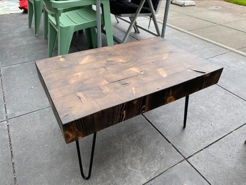 Unieke handgemaakte salontafel, Huis en Inrichting, Tafels | Salontafels, Zo goed als nieuw, Minder dan 50 cm, 50 tot 100 cm, 50 tot 100 cm