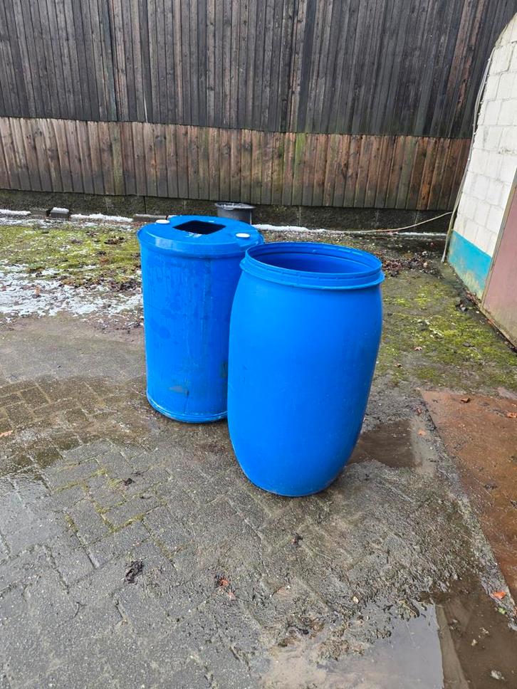 2x Blauwe Waterton - Ideaal voor Tuin of Opslag, Tuin en Terras, Regentonnen, Ophalen
