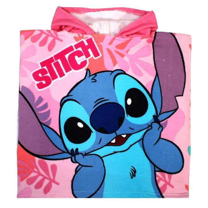 Stitch Badponcho - Sneldrogend - Roze - Disney, Kinderen en Baby's, Kinderkleding | Kinder-zwemkleding, Nieuw, Badponcho, One size