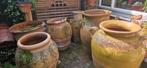 Collectie grote terracotta tuinvazen, Tuin en Terras, Tuinvazen, Ophalen, Zo goed als nieuw