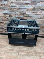 Luxe Boretti Fornuis 5 pits met Frytop 2 ovens 100 cm, 60 cm of meer, 5 kookzones of meer, Vrijstaand, 90 tot 95 cm