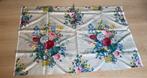 Linnen coupon met bloemenmanden, Hobby en Vrije tijd, Stoffen en Lappen, 120 cm of meer, Ophalen of Verzenden, Zo goed als nieuw