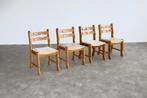 vintage eetkamerstoelen | stoelen | brutalist | jaren 60, Hout, Gebruikt, Timbeije@hotmail.com, Ophalen of Verzenden