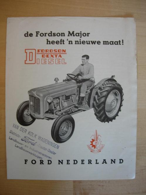 Fordson Dexta Brochure – Ford 1958 Trekker Tractor, Boeken, Catalogussen en Folders, Zo goed als nieuw, Folder, Ophalen