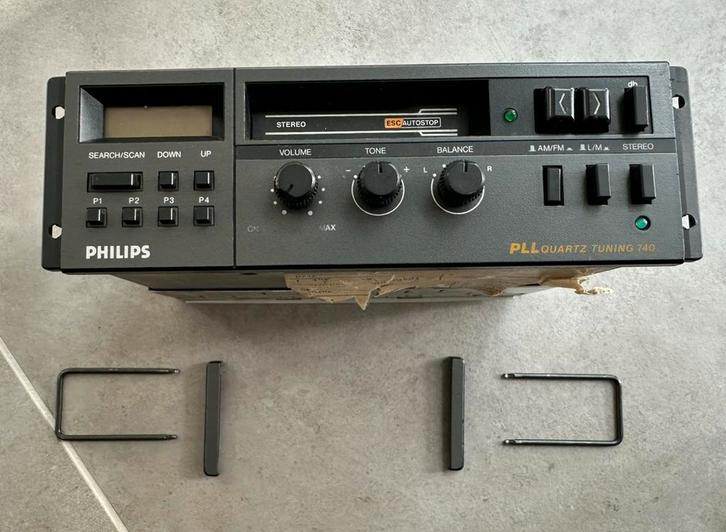 Vintage Philips Auto Radio Cassettespeler, Hobby en Vrije tijd, Elektronica-componenten, Zo goed als nieuw, Ophalen of Verzenden