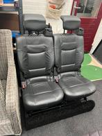 2 persoons bankje zwart leer oldtimer bus camper hobby, Ophalen of Verzenden