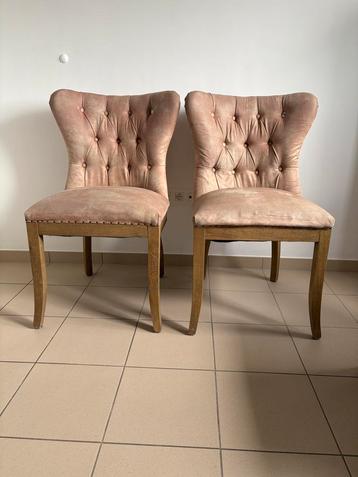 2x Beige Wessex Dining chair (Rivièra Maison) beschikbaar voor biedingen