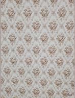 12496 klassiek bruin bloemenpatroon wallpaper behang swiet, Verzenden, 75 m² of meer, Bruin