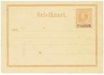 Suriname 1900 Briefkaart met opdruk 7½ cent, Ophalen of Verzenden, Briefkaart