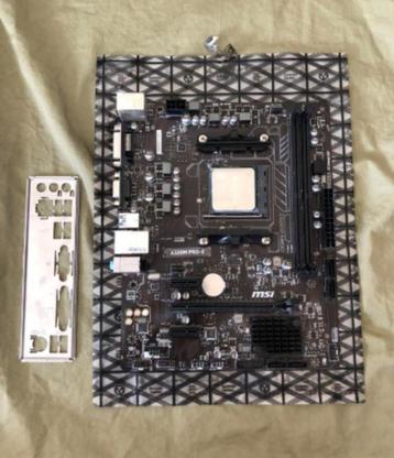 Upgrade set: MSI A320M PRO-E, AMD Ryzen 5 Pro 2400G. LGA AM4 beschikbaar voor biedingen