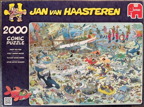 Jan van Haasteren - Pret Onder Water 2000 Stukjes, Hobby en Vrije tijd, Denksport en Puzzels, Zo goed als nieuw, Legpuzzel, Meer dan 1500 stukjes