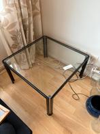 Glazen Salon-/Bijzettafel - Goede Staat - 62x62x36cm, Ophalen, Gebruikt, Vierkant, 50 tot 100 cm