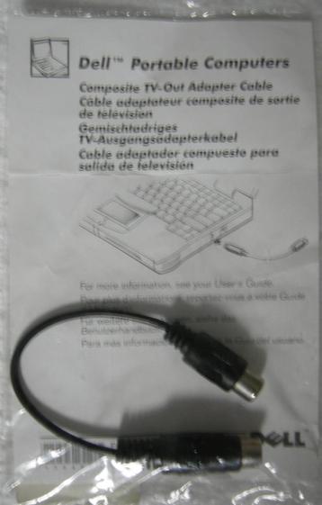 DELL Composite TV-Out Adapter Cable. Nieuw. DELL P/N 07309P. beschikbaar voor biedingen