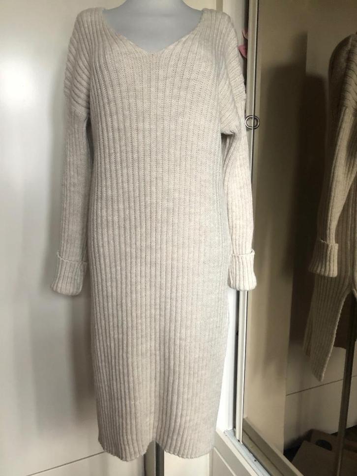 lange trui 42/44 zandbeige, Kleding | Dames, Truien en Vesten, Zo goed als nieuw, Maat 42/44 (L), Beige, Ophalen of Verzenden