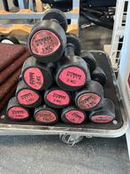 10 x 3 kg rubberen dumbbell dumbells set, Gebruikt, Rubberen dumbell, Gewichten, Ophalen of Verzenden