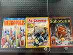3 spellen: Metropolis, Saboteur, Al Cabohne, Hobby en Vrije tijd, Gezelschapsspellen | Bordspellen, Drie of vier spelers, Ophalen of Verzenden