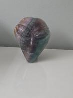 Groene fluoriet alien schedel, Verzamelen, Mineralen en Fossielen, Ophalen of Verzenden, Mineraal