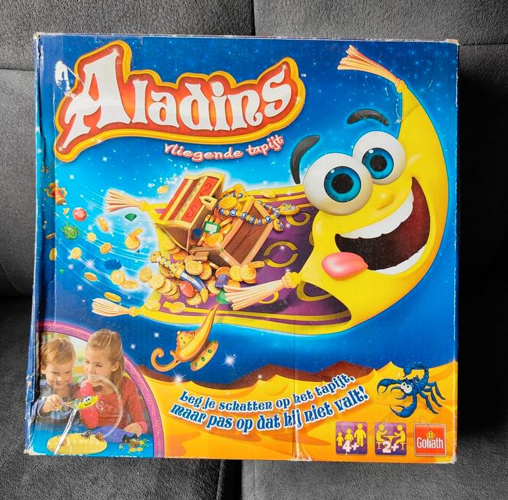 Alladins Vliegende Tapijt Spel, Goliath, Hobby en Vrije tijd, Gezelschapsspellen | Bordspellen, Zo goed als nieuw, Ophalen of Verzenden