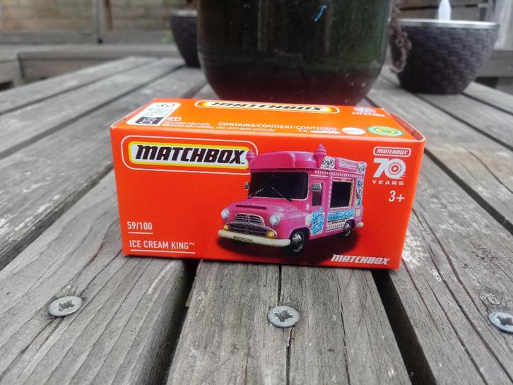 ice Cream King Matchbox, Hobby en Vrije tijd, Modelauto's | Overige schalen, Nieuw, Auto, Ophalen