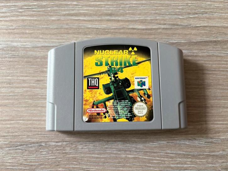 Nuclear Strike Nintendo 64 ZGAN, Spelcomputers en Games, Games | Nintendo 64, Zo goed als nieuw, Racen en Vliegen, 1 speler, Vanaf 3 jaar