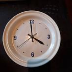 Vintage Wandklok Emaille, Ophalen of Verzenden, Gebruikt, Analoog, Wandklok