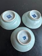 Chinees Qing Dynastie celadon porselein schaaltjes, Ophalen of Verzenden