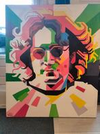 origineel canvas  john lennon schilderij, Antiek en Kunst, Ophalen of Verzenden