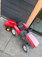 Rode Traptractor met Aanhanger - Gebruikt, Ophalen, Gebruikt, Trapvoertuig
