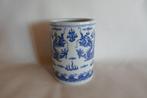 Chinese Pot Cilinder Draken Blauw Wit, Ophalen of Verzenden