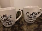 Senseo koffiebekers bekers mokje 2 stuks, Ophalen of Verzenden, Gebruikt, Overige stijlen, Kop(pen) en/of Schotel(s)