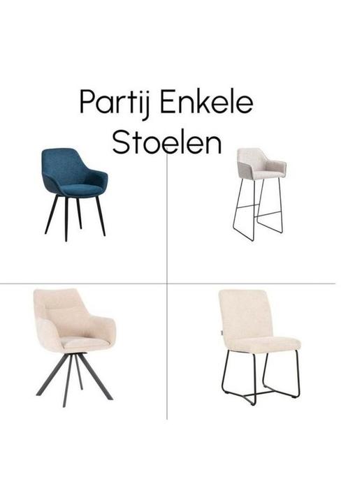 Partij Losse Stoelen / Barstoelen van diverse merken, Huis en Inrichting, Stoelen, Nieuw, Vijf, Zes of meer stoelen, Ophalen