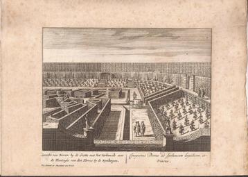 Gezicht van Dieren by de Grotte met het verhemelt 1720 beschikbaar voor biedingen