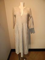Masscob lange casual jurk fijn luchtig gestreept 36/38, Mascob, Verzenden, Wit, Zo goed als nieuw