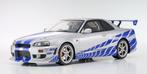 Kyosho 1:12 Brian’s Nissan GT-R R34 Fast & Furious, Hobby en Vrije tijd, Modelauto's | 1:5 tot 1:12, Ophalen of Verzenden, Nieuw