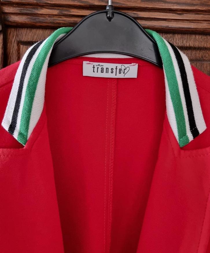 Transfer nieuwe mooi rood jasje m. XXL, Kleding | Dames, Jasjes, Kostuums en Pakken, Nieuw, Jasje, Maat 46/48 (XL) of groter, Rood