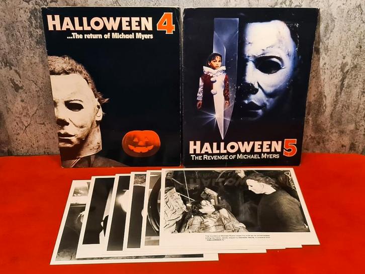 Halloween Persmap en foto's - Halloween 4 en 5, Verzamelen, Film en Tv, Zo goed als nieuw, Film, Foto of Kaart, Verzenden