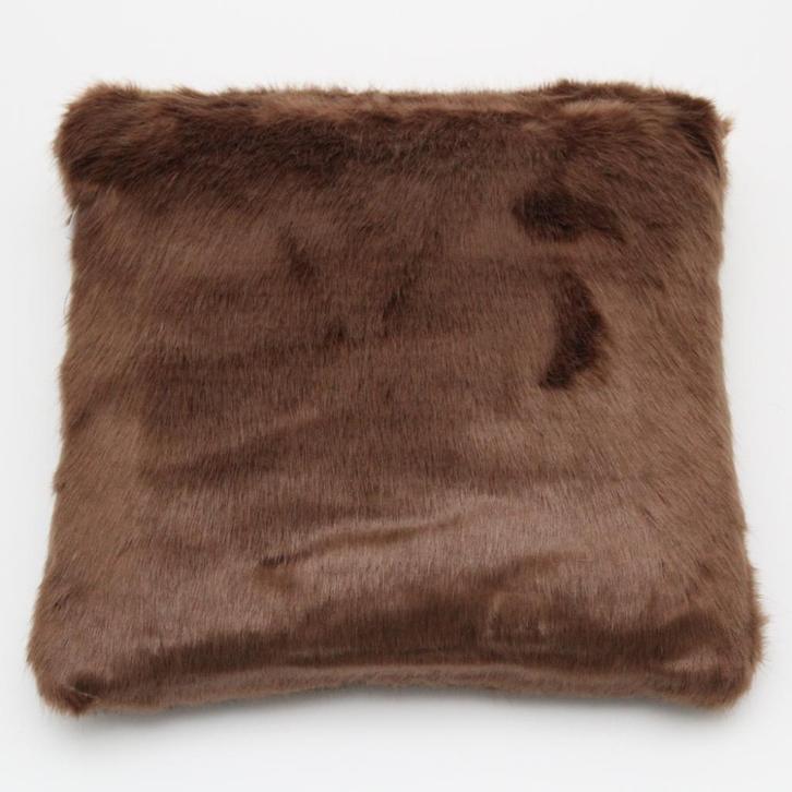 Woonkussen - Vloerkussen Grizzly 80x80cm - bruin, Huis en Inrichting, Woonaccessoires | Kussens, Nieuw, Bruin, Vierkant, Ophalen